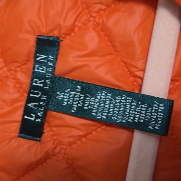 Ralph Lauren Vibrant Orange Quilted Vest - Picture 5 of 9